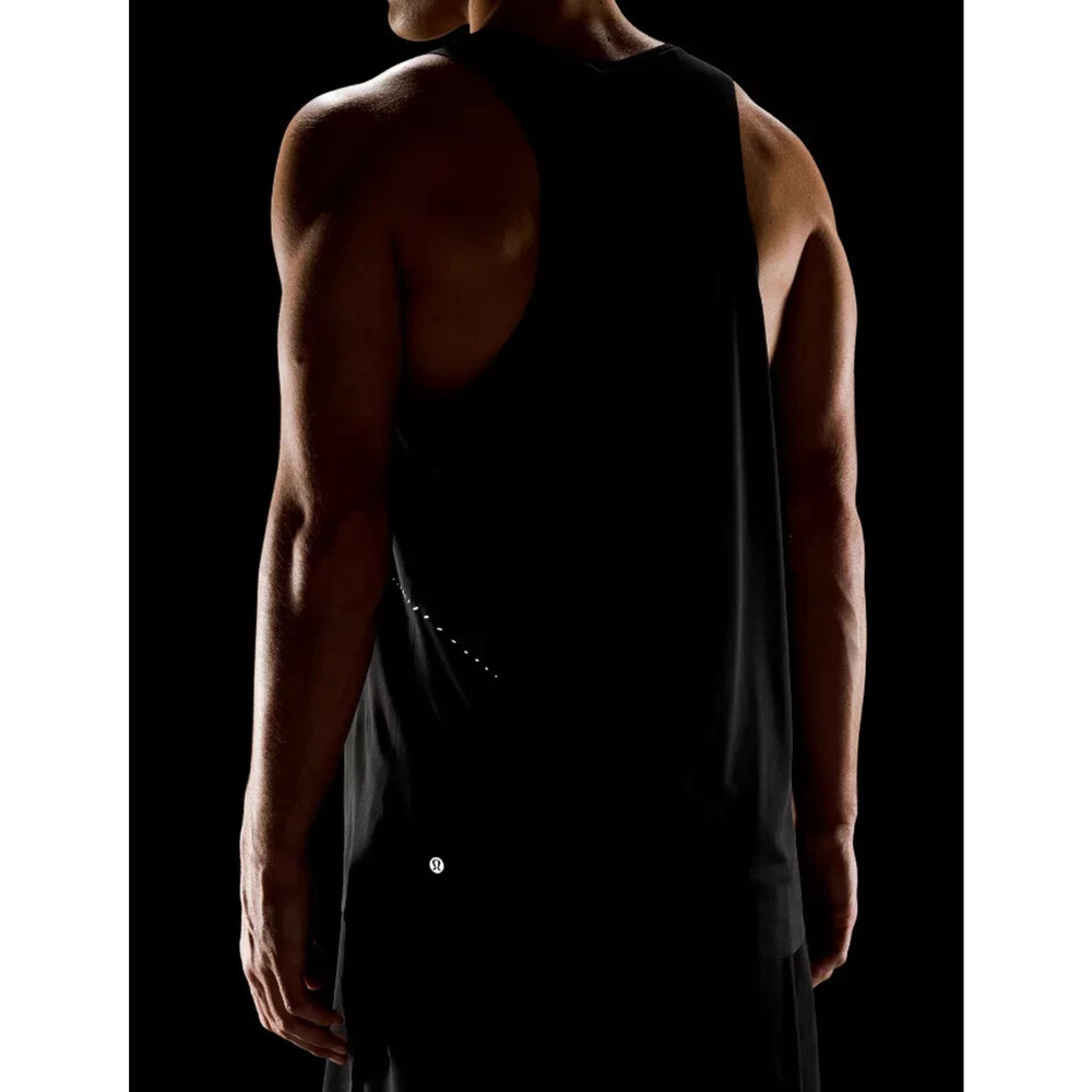 Lululemon Fast Free Singlet Tank Top Black Sleeveless Shirt Men's Size XXL - Picture 10 of 11